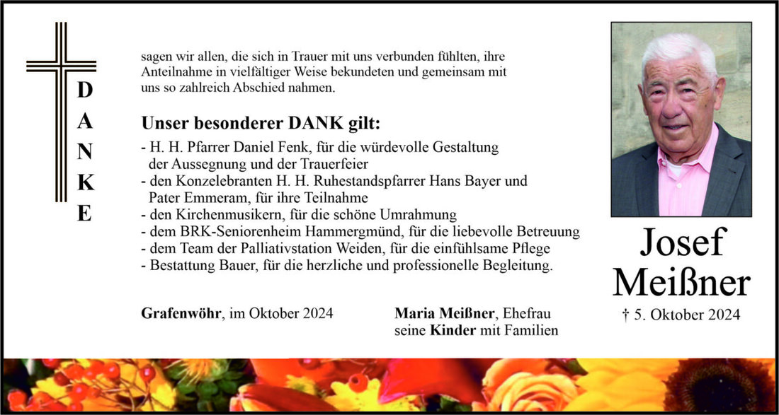 Begleitet durch: Bestattung Bauer - Weiden